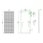 Panel Solar 220W Monocristalino NETION - Imagen 3