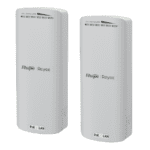 Kit Completo 2 paquetes Puente inalámbrico de 500m y flujo de doble banda de 2.4GHz Ruijie RG-EST100-E