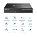 Grabador de Vídeo en red VIGI PoE+ de 4 canales VIGI NVR1004H-4POE Tp-Link - Imagen 2