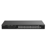 Switch PoE no administrado de 2 puertos Gigabit y 24 puertos 10/100 Mbps Ruijie RG-ES126FGS-LP