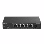 Switch PoE gestionado desde la nube de 5 puertos 2.5G, 1 enlace ascendente 10G Ruijie RG-ES206MG-P